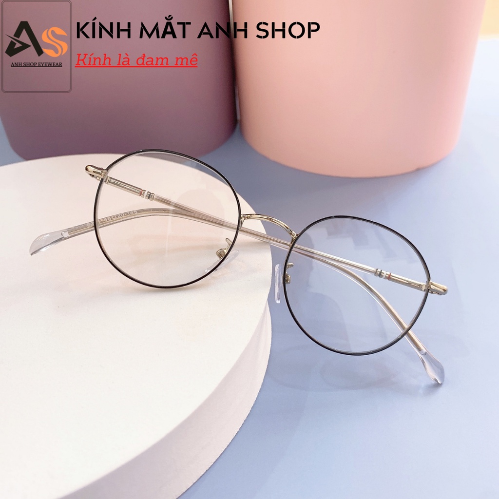 Kính tròn mắt bé nam nữ chất liệu kim loại thời trang 29120