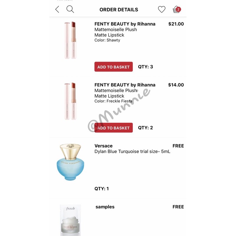 [Bill Sephora US] Son lì Fenty Beauty Mattemoiselle Lipstick | BigBuy360 - bigbuy360.vn