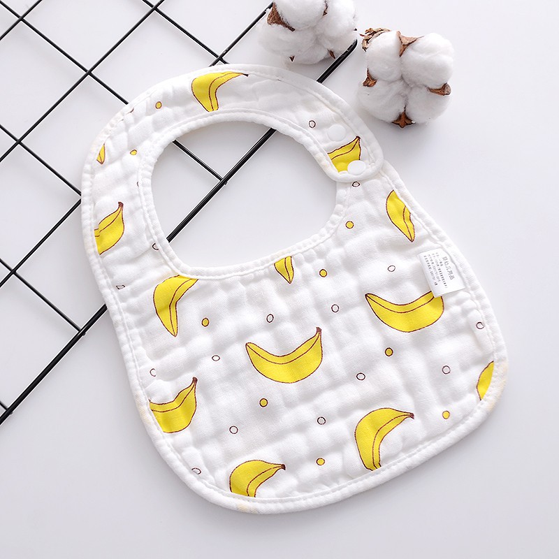 Yếm xô vuông 8 lớp 100% cotton mềm mại thấm hút tốt, đồ dùng cho bé Babyzoo