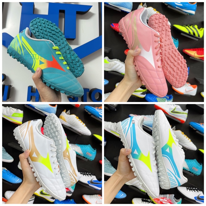Giày đá bóng MIZUNO logo 2 màu ( có khâu đế )