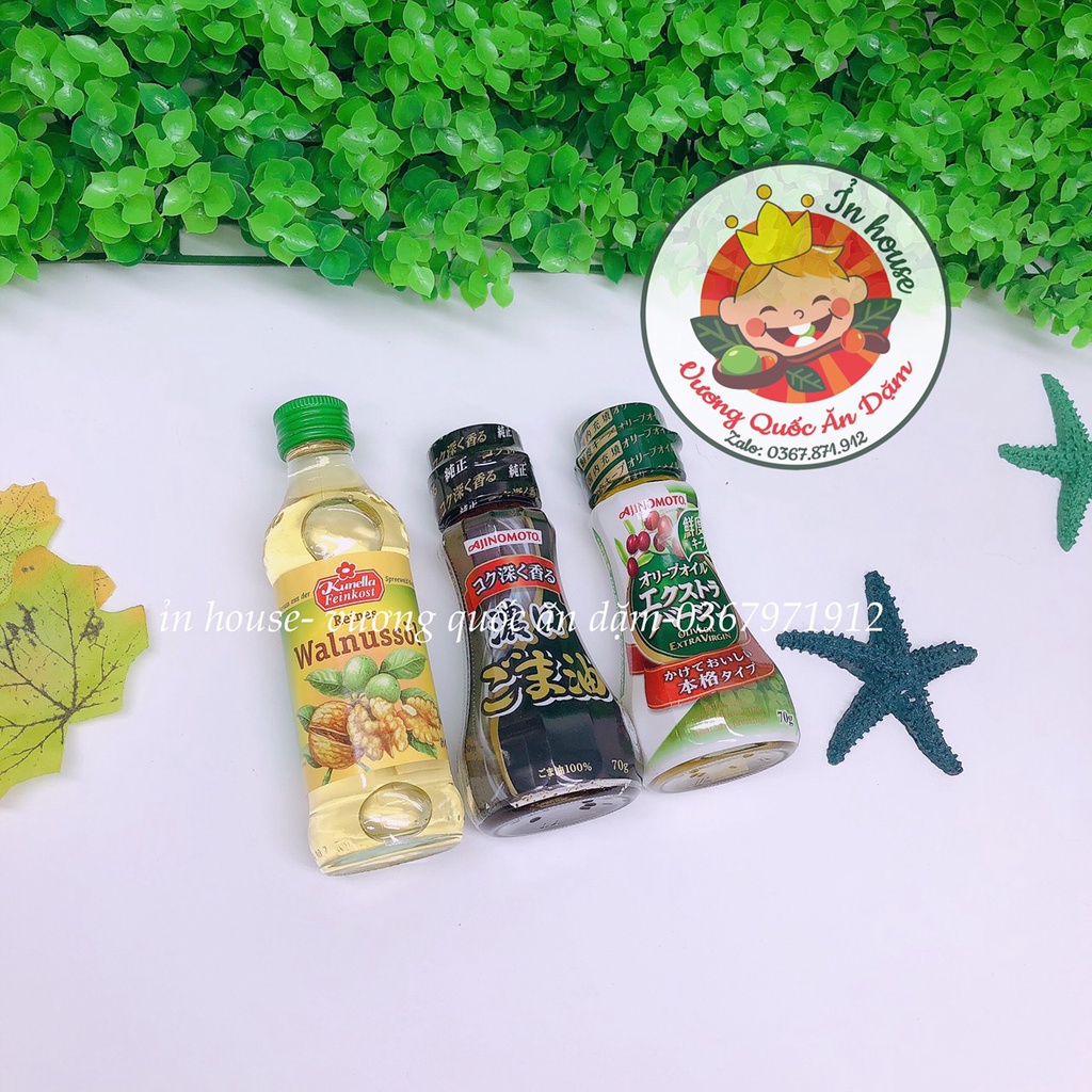 Set 3 chai dầu ăn dặm cho bé từ 6m+