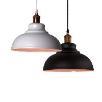 Combo 6 chao đèn thả phi 300 đui mạ màu đồng hl1203