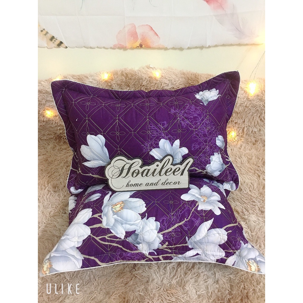 [Xả lỗ] Vỏ gối cottong poly trần bông dày dặn nhiều mẫu kích thước 45x65cm được chọn mẫu