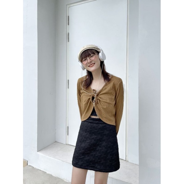 Set áo cardigan 2 món phối được nhiều kiểu chất đẹp