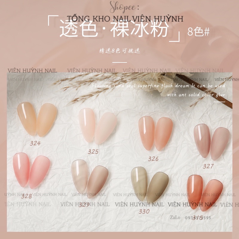 Sơn gel mini nội địa trung , màu thạch , mã mới 2022 (7,3ml)