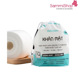 Cuộn khăn mặt khô Chillwipes Facial and Hand Disposable Cleansing Towel