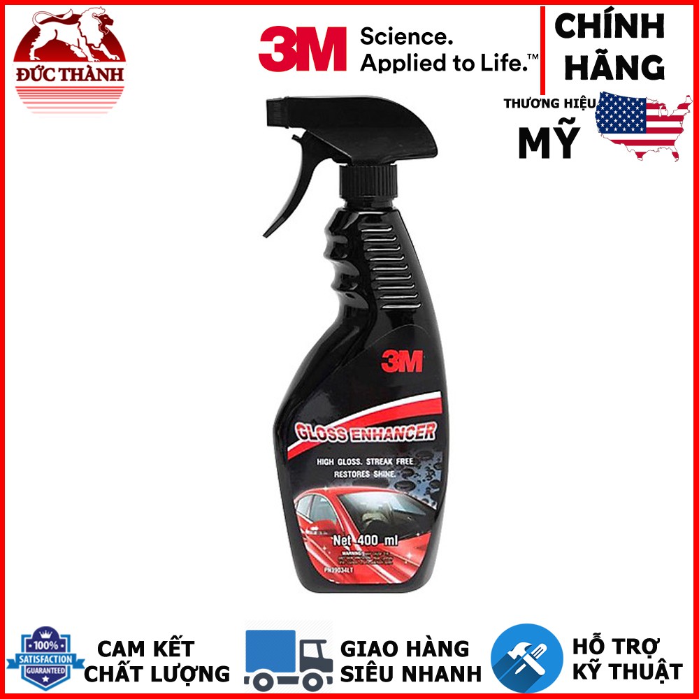 Bộ 2 sản phẩm Chai xịt đánh bóng nhanh 3M Gloss Enhancer 39034LT 400ml