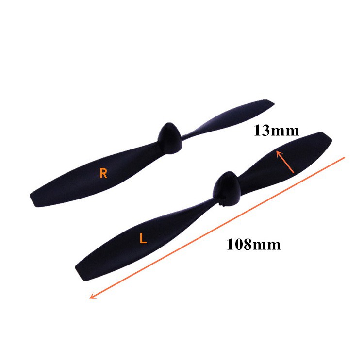 Cặp Cánh Quạt Thuận Nghịch 108mm Trục 2mm