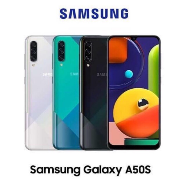 Điện thoại Samsung A50s chính hãng ram 4gb, rom 64gb, vân tay trong màn đã qua sử dụng