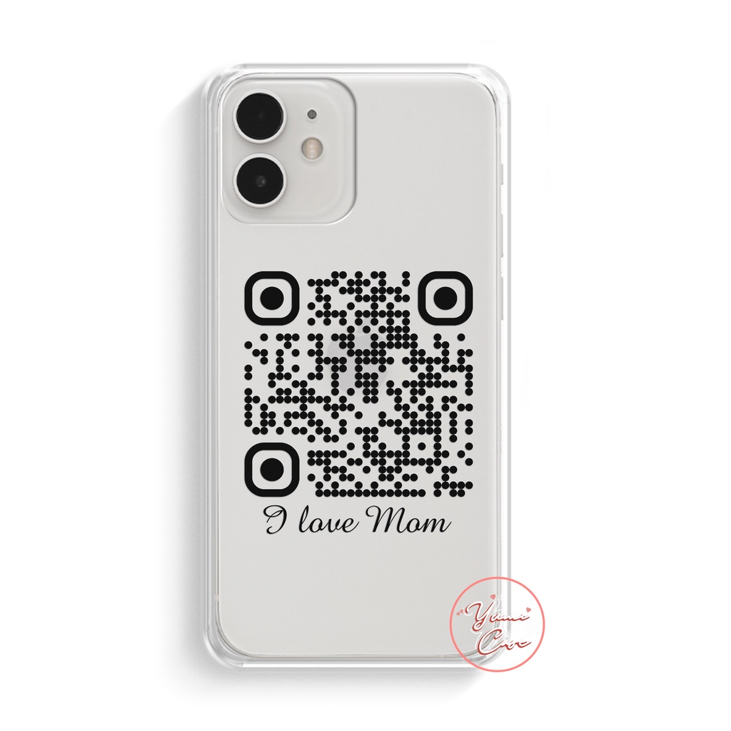 Ốp lưng điện thoại cho Iphone Samsung Vsmart Oppo Huawei Xiaomi Vivo Nokia Realme Poco Redmi in QR code Yumi Case