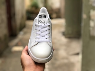 [SALE+VIDEO] giày thể thao Stan smith gót đen nam nữ [tặng kem hộp]