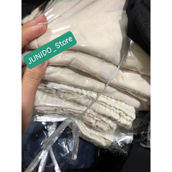 Quẩn Nỉ Tăm Basic Bo Ống Nữ Nhiều Màu JUNIDO