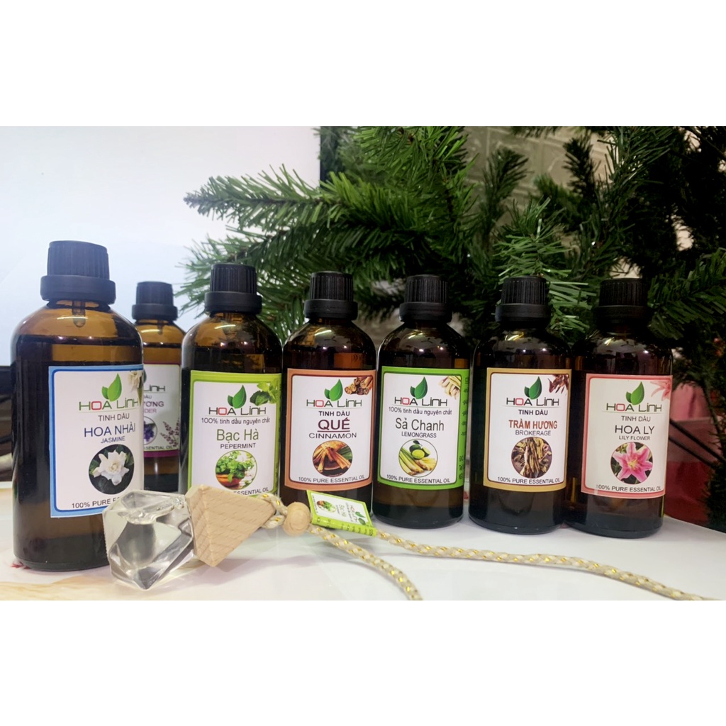 100ML Tinh Dầu Nguyên Chất SẢ CHANH, HOA HỒNG.. cho máy xông tinh dầu, thơm phòng