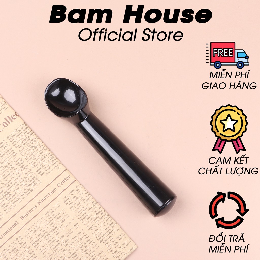 [Mã LIFEMALL05 giảm 10% đơn 100K] Muỗng múc kem inox Bam House đầu tròn chuyên dụng chống dính cao cấp MK01