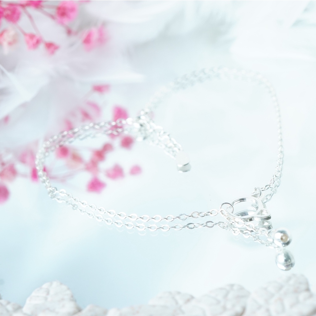 Vòng lắc chân bạc nữ Mèo sao hỏa bạc 925 cao cấp xinh xắn, dế thương QMJ - Q512