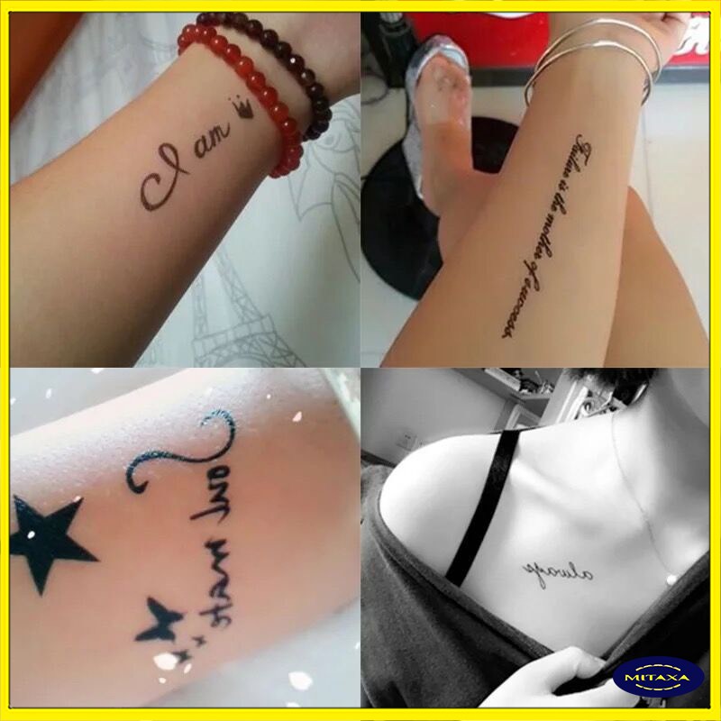 Hình xăm, tatoo - không thấm nước