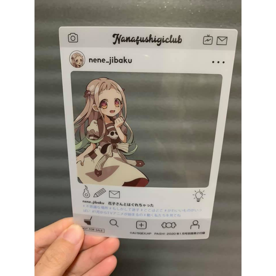 Thẻ card nhựa hanako kun 2020
