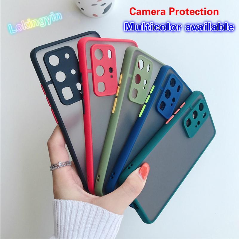 Redmi 9 9A 9C Redmi Note 9 8 Pro Xiaomi 9 10 Note 10 Lite Xiaomi 10 Lite K30 Pro Transparent Candy Color Shockproof Bumper Camera Protection Phone Case