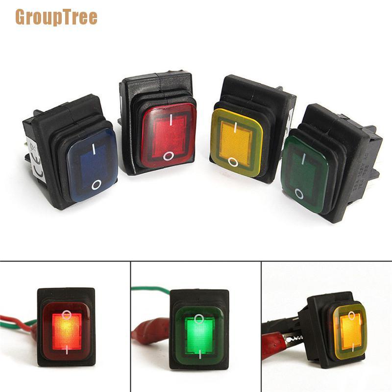 Công Tắc 4 Chấu Đèn LED 12V Chống Thấm Nước Cho Tàu Thuyền / Xe Hơi