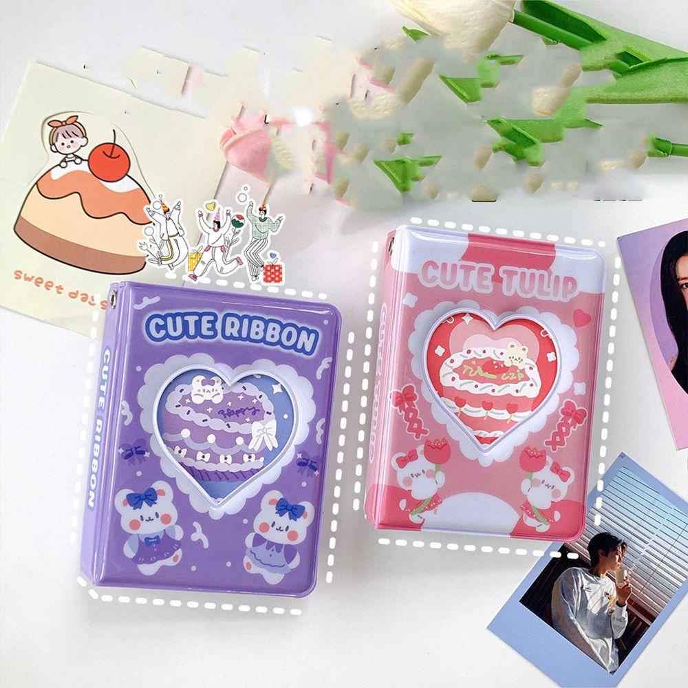 AUGUSTINA Album Ảnh 3 inch Hình Gấu Hoạt Hình Xinh Xắn 20 Cái