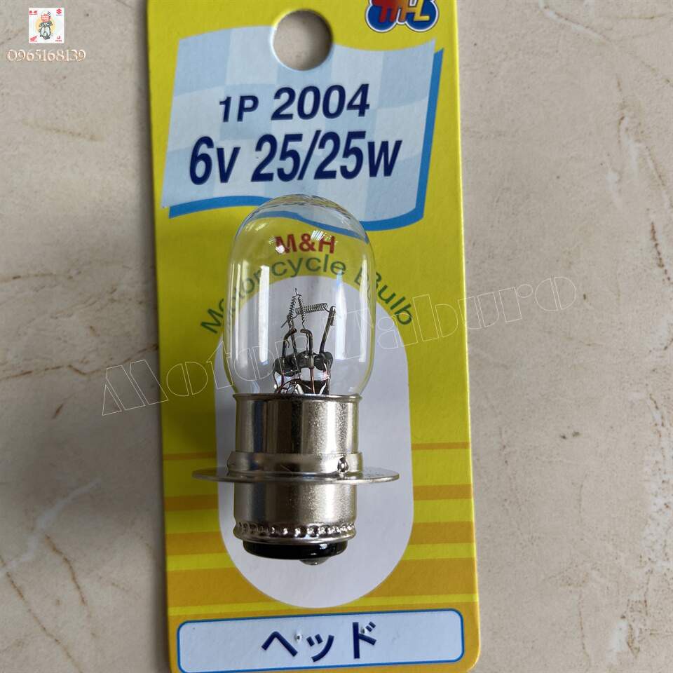 Bóng đèn T19 6v 25/25w hiệu Matsushima, màu clear