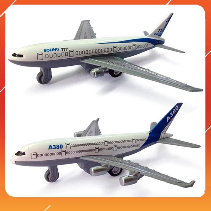 Đồ chơi mô hình máy bay dân dụng bằng nhựa Boeing chạy trớn
