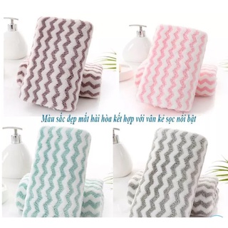 Khăn mặt lông mịn xuất hàn 30x50cm