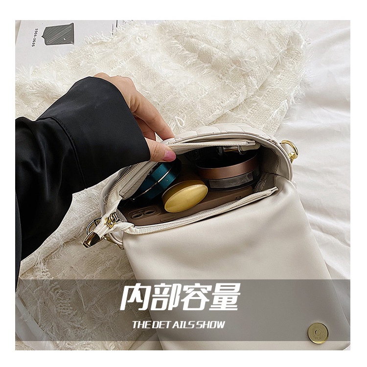 Túi Đeo JASMIN NOIR Chéo Nắp Gập In Họa Tiết Hoa Thời Trang Cho Nữ