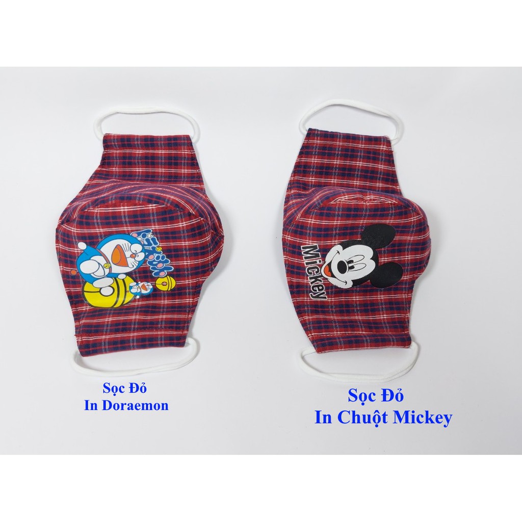 KHẨU TRANG TRẺ EM In sọc và hình Chất liệu vải Dày 3 lớp Chống nắng Lọc không khí ô nhiễm Phòng ngừa dịch bệnh | BigBuy360 - bigbuy360.vn