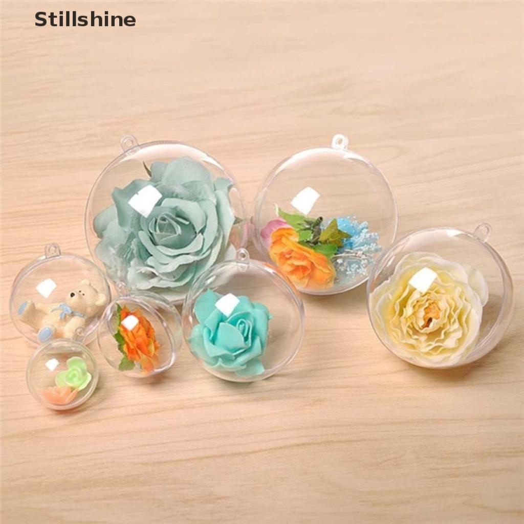 Quả cầu trong suốt bằng nhựa dùng trang trí giáng sinh