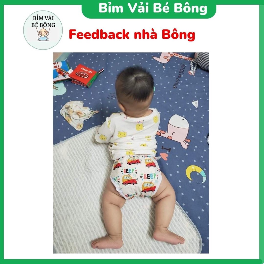 [1 QUẦN+2 LÓT] Bộ Bỉm Vải, Tã Vải Babu Nature Nature Chống Hăm, Chống Tràn Cho Bé, Giặt Được Và Tái Sử Dụng, SIZE M,L