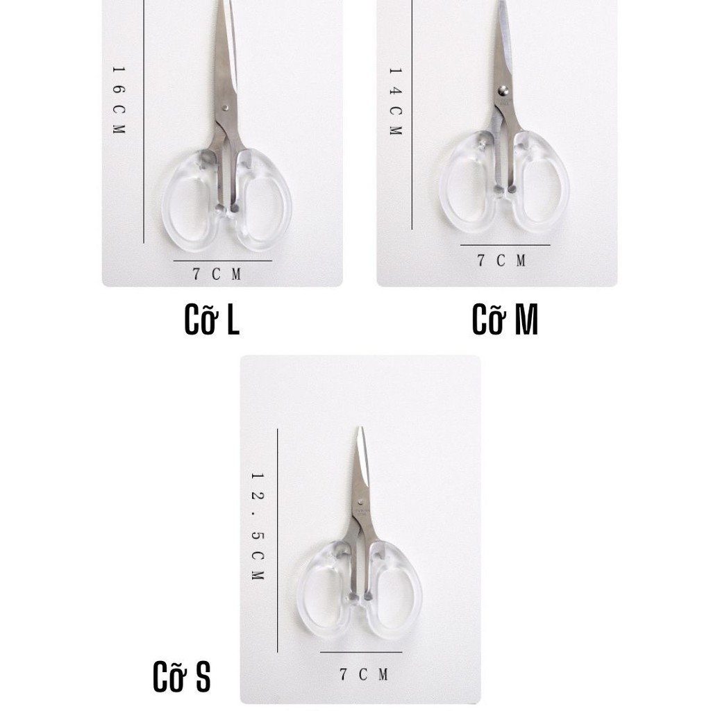 Kéo Cắt Giấy Đầu Tròn Bằng Thép Không Gỉ ST157