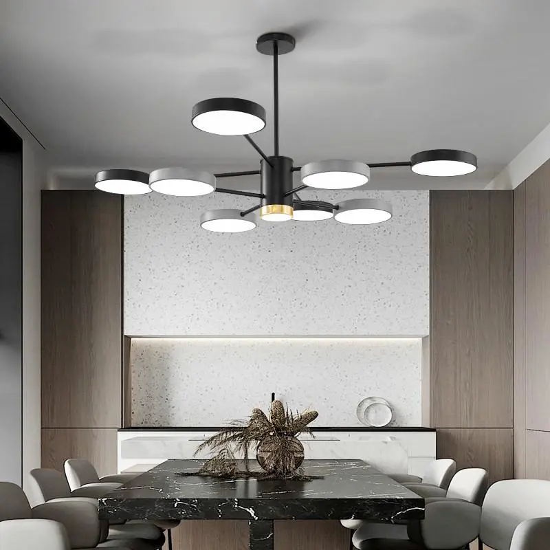 Đèn thả trang trí phòng khách / ngủ / phòng ngủ phong cách bắc âu hiện đại 3 màu tùy chọn led đèn treo trần