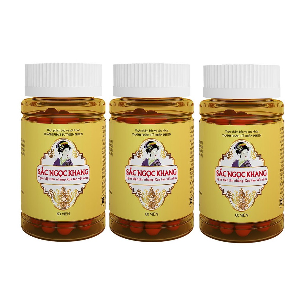 Combo 3 Hộp Viên Uống Sắc Ngọc Khang Vi Tảo Lục