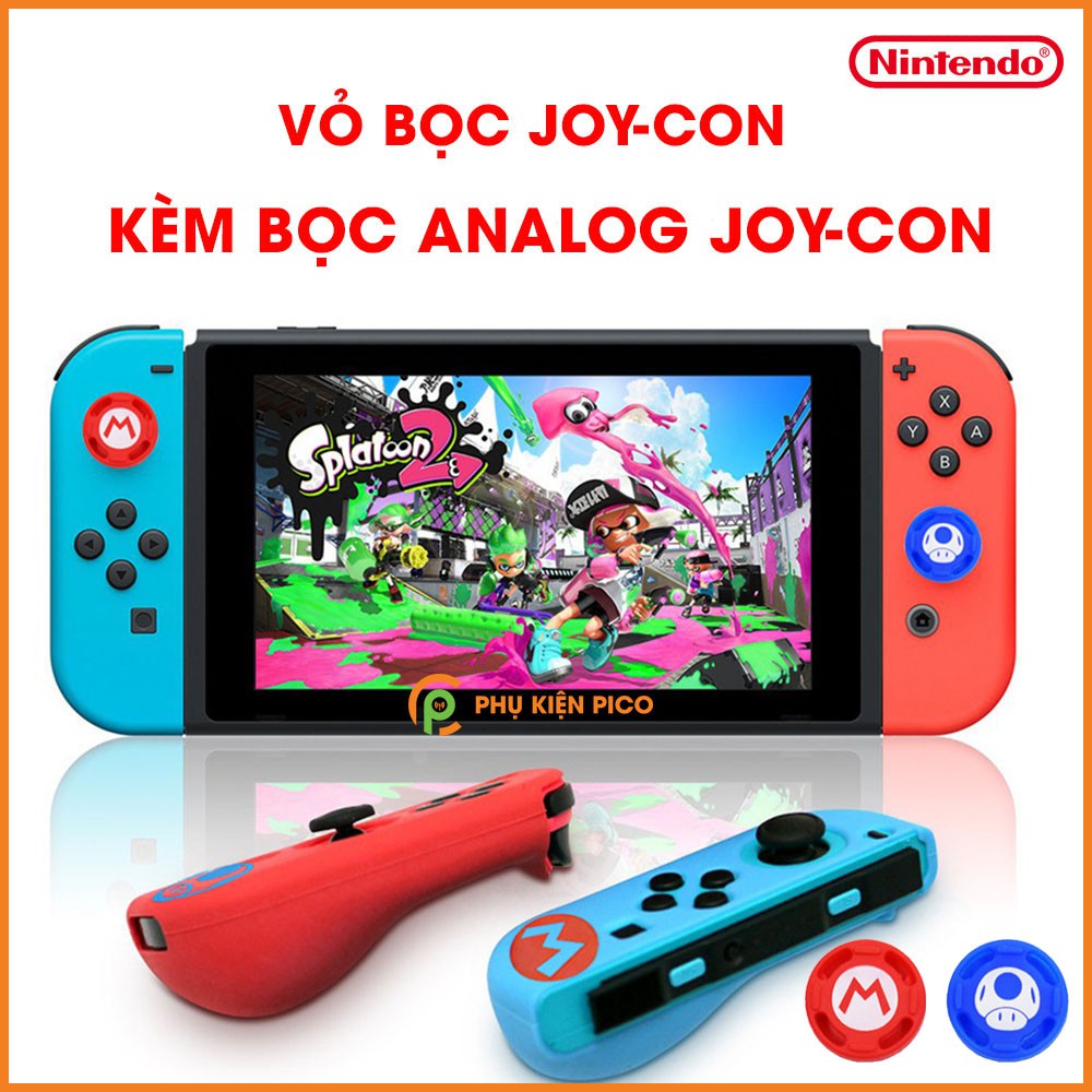 Bộ bọc Joy-con và bọc Analog dành cho máy chơi game Nintendo Switch chất liệu silicone cao cấp