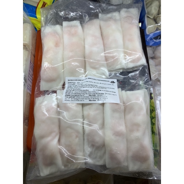 Bánh Cuốn Hải Sản nhân tôm và sò điệp tươi tặng kèm tương chấm  - nhãn hiệu Bamboo