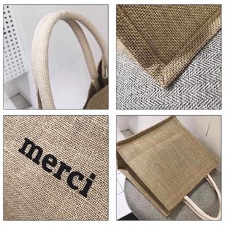 [SẴN] - Túi xách cói Merci phong cách Vintage siêu hót