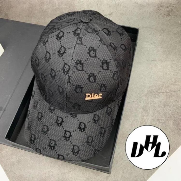 Mũ Lưỡi Trai Phối Lưới Von in DR gắn Logo Dio Thời Trang Cao Cấp Nam Nữ