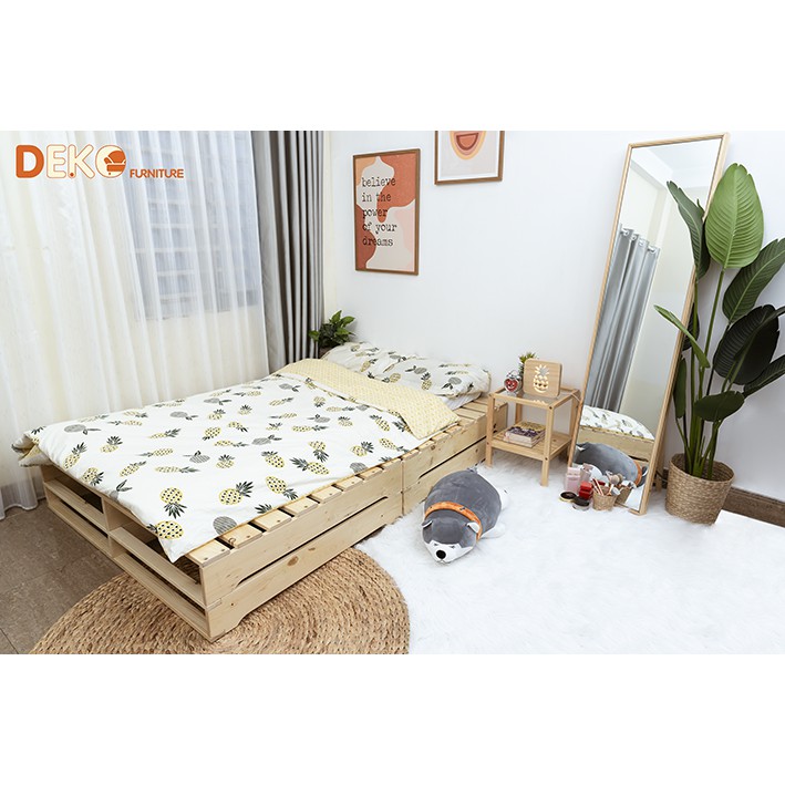 Giường ngủ pallet lắp ráp DEKO C30