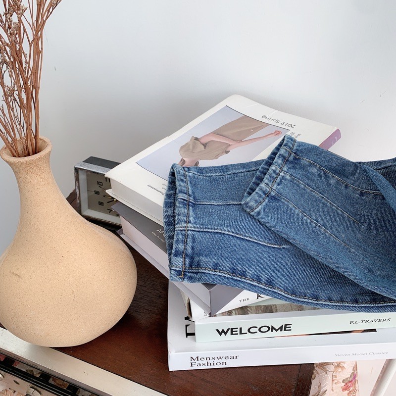 QUẦN BAGGY JEANS BÒ LI GẤU QBG1163