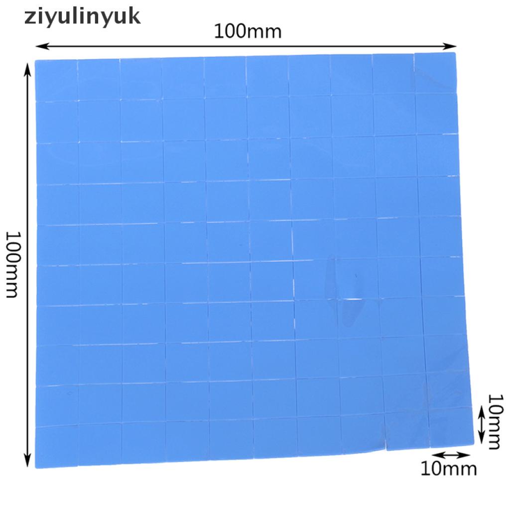 Bộ 100 Miếng Đệm Tản Nhiệt CPU GPU 10 * 10 * 0.5mm Bằng Silicon