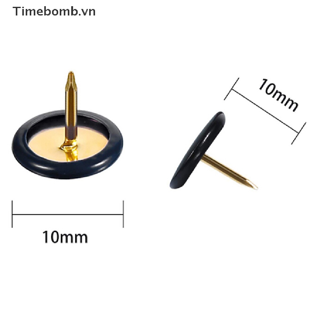 Set 100 đinh ghim bảng thông báo hình tròn nhiều màu sắc lựa chọn