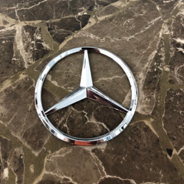 Sản Phẩm Logo biểu tượng sau xe Mercedes đường kính 90mm .