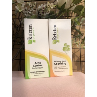 Bộ sản phẩm bọt Dr. Krizten Organics rửa mặt và vệ sinh phụ nữ hữu cơ