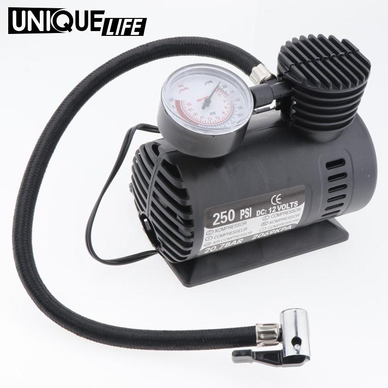 Máy bơm lốp xe hơi tự động mini nén khí 300 PSI 12V có đồng hồ #2