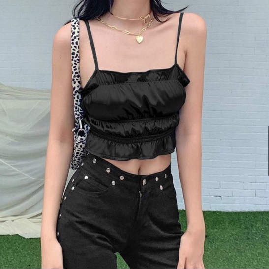 Áo Lửng Hai Dây Quyến Rũ Dành Cho Nữ