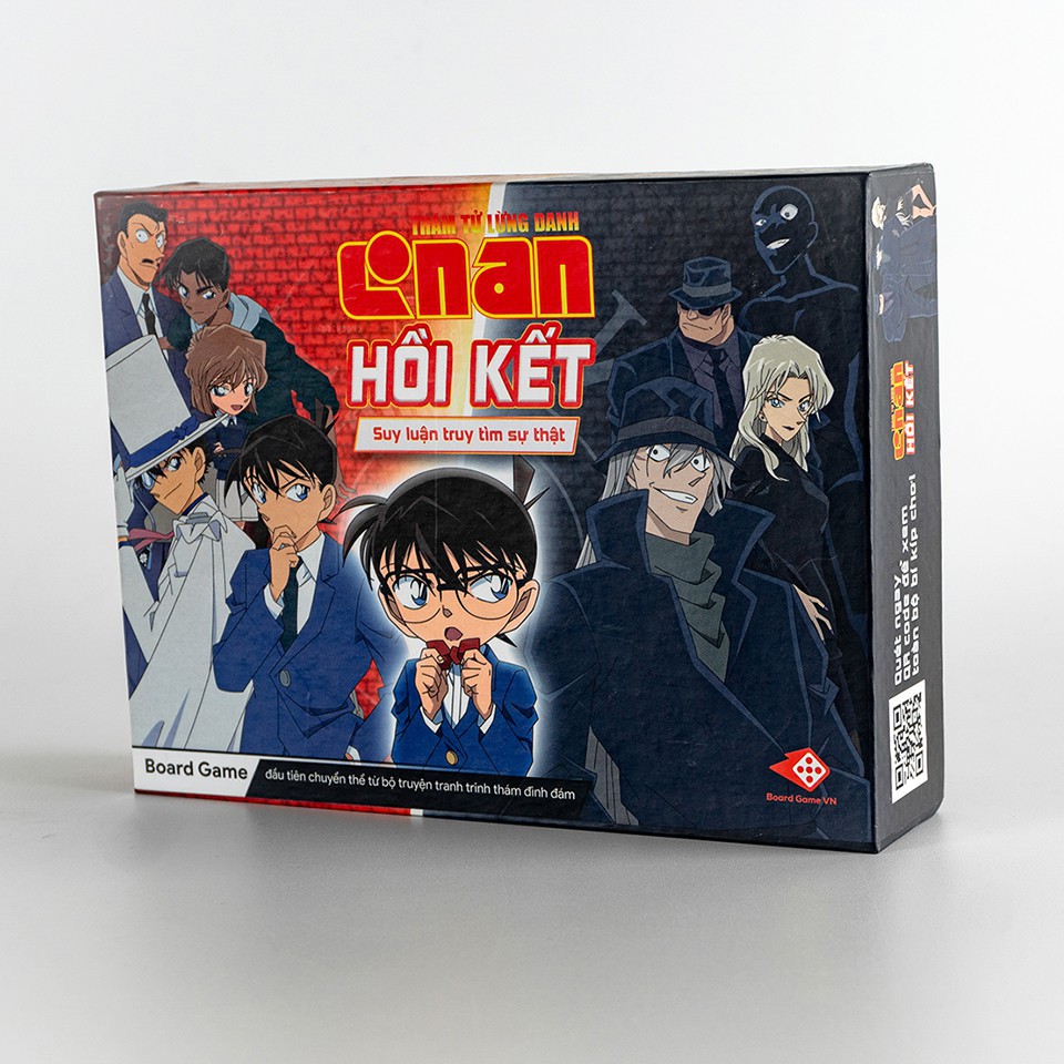Boardgame "Thám tử lừng danh Conan - Hồi Kết" - kèm bộ Hồ sơ 25 nhân vật cực chất
