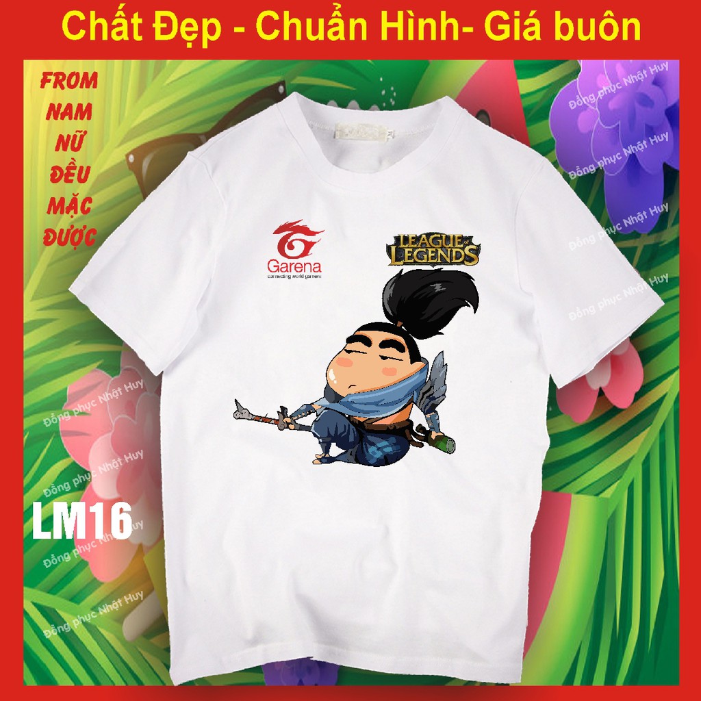 áo thun game Liên minh huyền thoại lol LM15, chất đẹp, bao đổi trả,phông, yasuo, teamo,leesin, tôn ngộ không