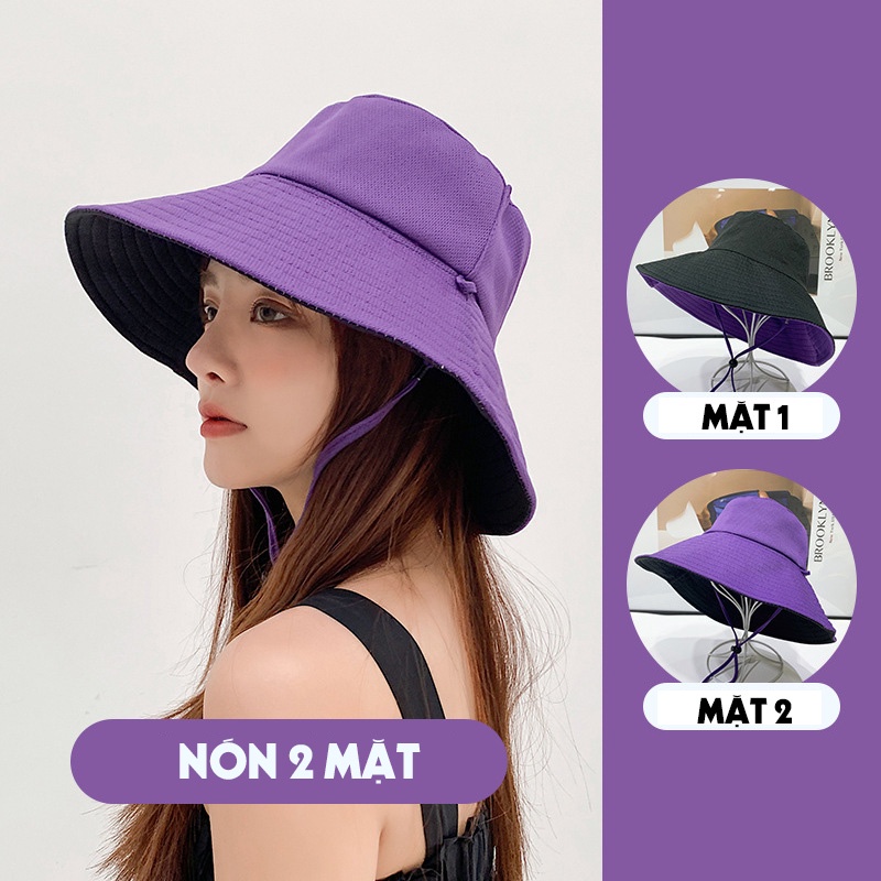 Nón Vải 2 Mặt Vành Rộng Thời Trang Chống Nắng L654 - LoanTay