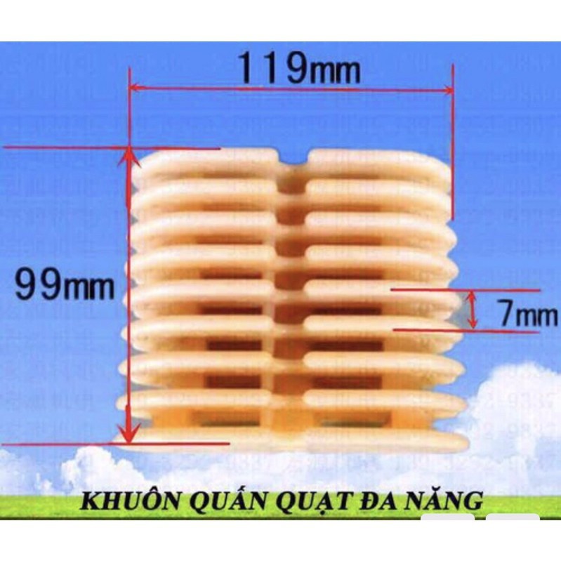 Khuôn quấn quạt đa năng